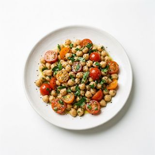 Ceci con pomodorini