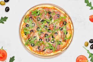 Піца з прошутто 40см