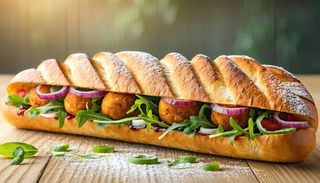 Panino veggy falafel