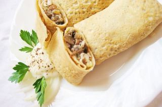 Млинці з грибами і сиром (150г)