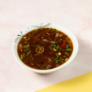 HOT AND SOUR VEG SOUP/ცხარე და მჟავე ბოსტნეულის სუპი