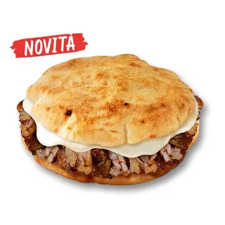 Panino kebab con formaggio