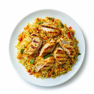 Biryani con pollo