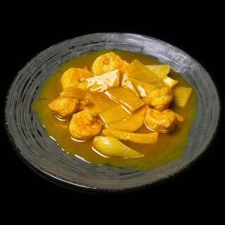 125a. Gamberi al curry