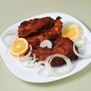 შემწვარი ქათამი ნახევარი