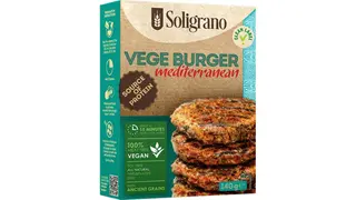 Vege Burger mediteranski sa speltom, paradajzom i leblebijom