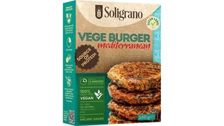 Vege Burger mediteranski sa speltom, paradajzom i leblebijom