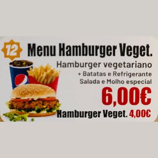 Menu Hambúrguer Vegetariano