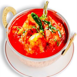 Prawn Vindaloo com Arroz