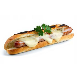 Bocadillo De Frankfurt Y Queso