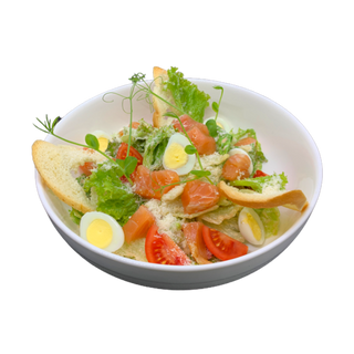 Салат Цезар з лососем (300г)
