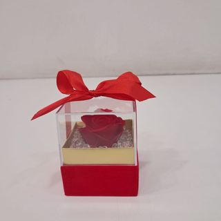 rosa stabilizzata rossa piccola 