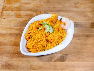 Prawn biryani