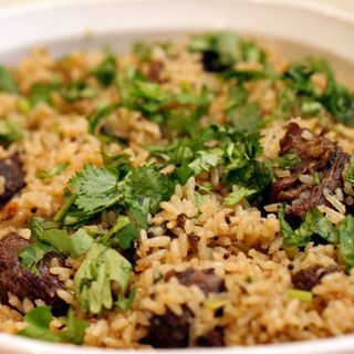 Pilau rice with beef