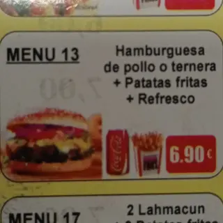 Menú 13
