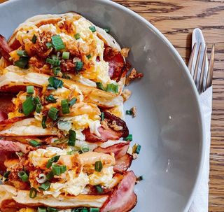 Taco pancakes z boczkiem