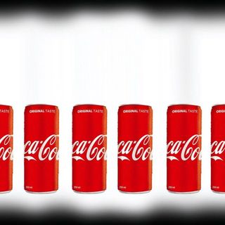6 x lattina di Coca-Cola