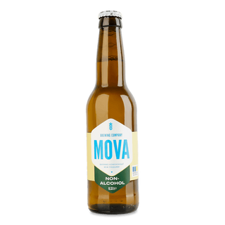 Пиво Mova Non-alcohol світле нефільтроване безалкогольне (0,33л)