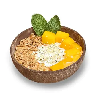 Yogurt & mango vegan bowl (PB / SG*: SIN INGREDIENTES CON GLUTEN*)