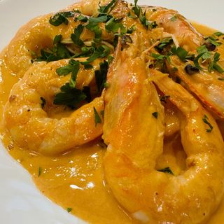 Скариди в сметанов сос с пармезан (300 гр)