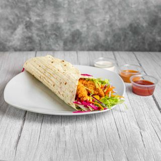 Crispy frango wrap sandes