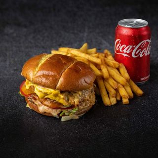 Classic smash + pomfrit + sok