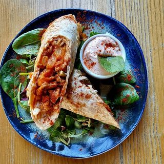 Shaorma de pui la lipie