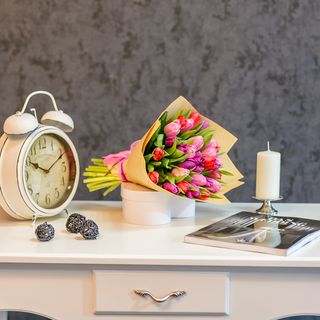 Buchet din 31 lalele multicolore Nr 21