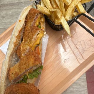 Sandwich cordon bleu maison