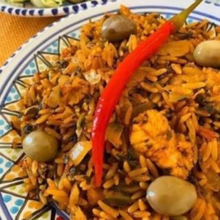Riz jerbi poulet