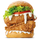 Double Chicken Burger with Cheese