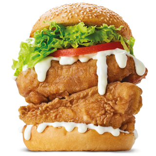 Double Chicken Burger with Cheese