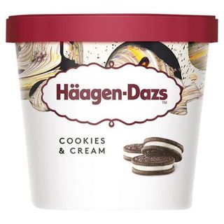 Helado Häagen Dazs Cookies Cream Mini Cup (95 Ml.)