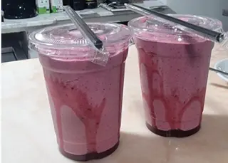 Batido De Frambuesa Y Mora
