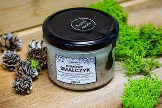 Domowy smalczyk z cebulą i kiełbasą  200 ml (słoik)