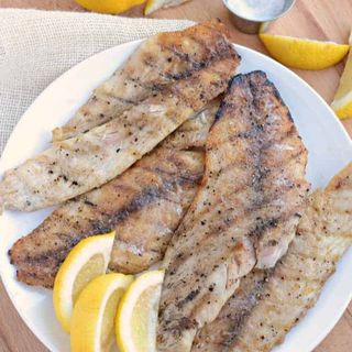 Fish Fillet Grill with Chips &  Coleslaw