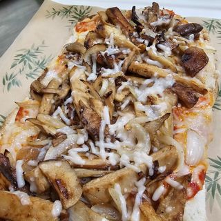 PINSA VEGANA DE HEURA Y SETAS