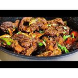 Fried Peppered Goat Meat