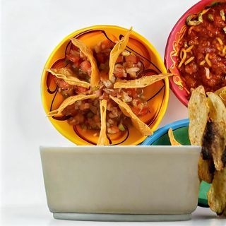 Pico De Gallo Con Totopos