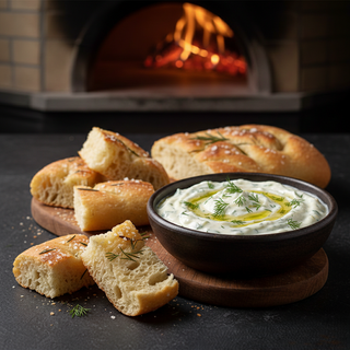 Tzatziki cu focaccia