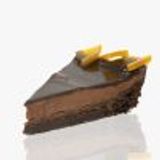 Porcion De Tarta De Chocolate Con Naranja