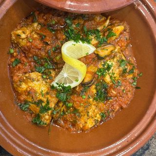 Tajin de pescado y marisco