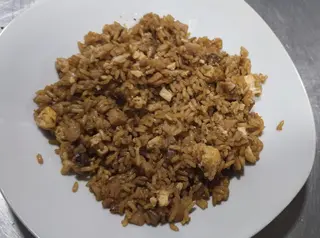 Arroz frito cubano