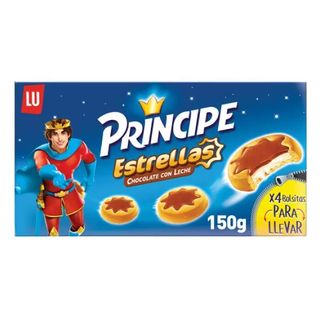 Galletas De Chocolate Cho Leche Estrellas Príncipe 225 Gr.