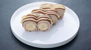 Солодкий рол Кiндер-банан