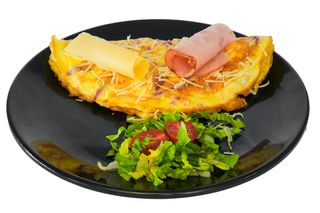 Omelette Fromage  Dinde Fumée