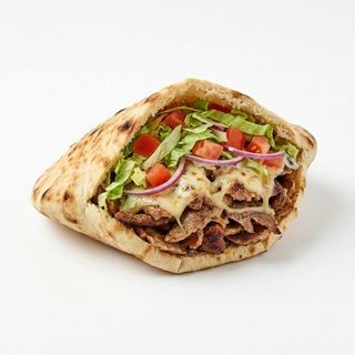 Pita Kebab Con Queso