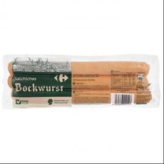 Salchichas Bockwurst Carrefour Sin Gluten 540 Gr.