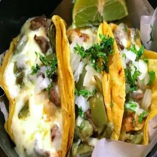 Tacos Nopales Con Queso (Vegetariano)