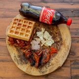 Suya waffle + a side + drink